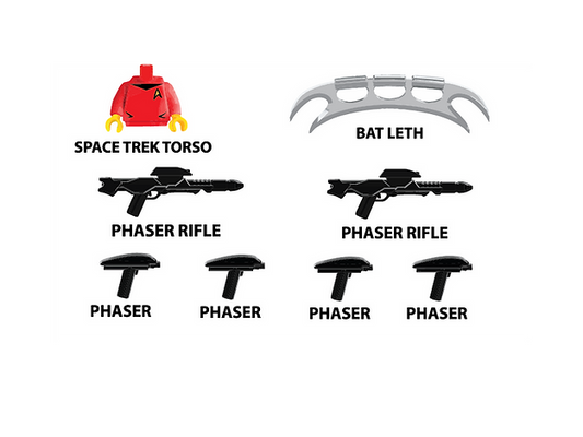 Space Trek BLACK Weapons pack