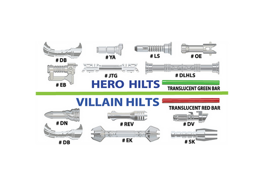 Hero Vs. Villain METALLIC Hilt pack