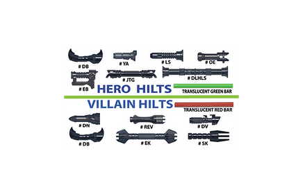 Hero vs. Villain BLACK Hilt pack