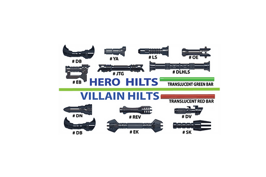 Hero vs. Villain BLACK Hilt pack