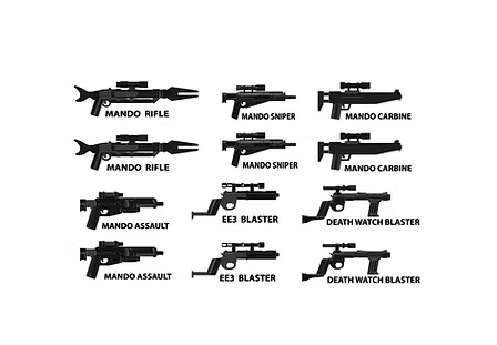 Mando Hunter Rifle BLACK Blaster pack